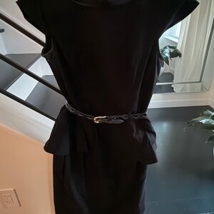 XOXO Black Midi Dress with Belt